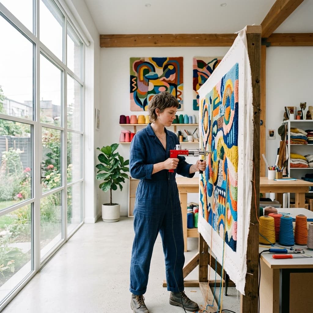 Contemporary tufting artisan