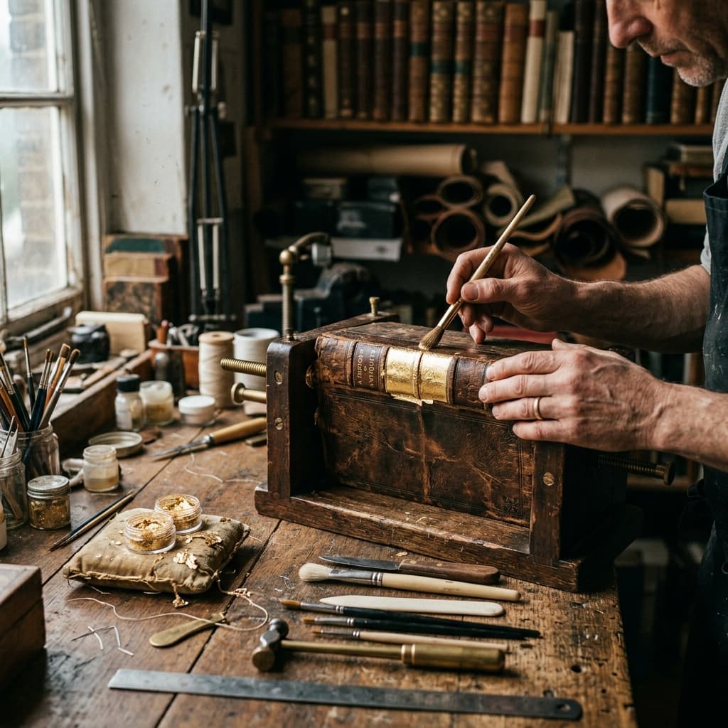 Antiquarian book restoration