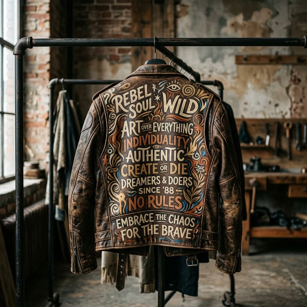 Painted Leather Moto (1 of 1)