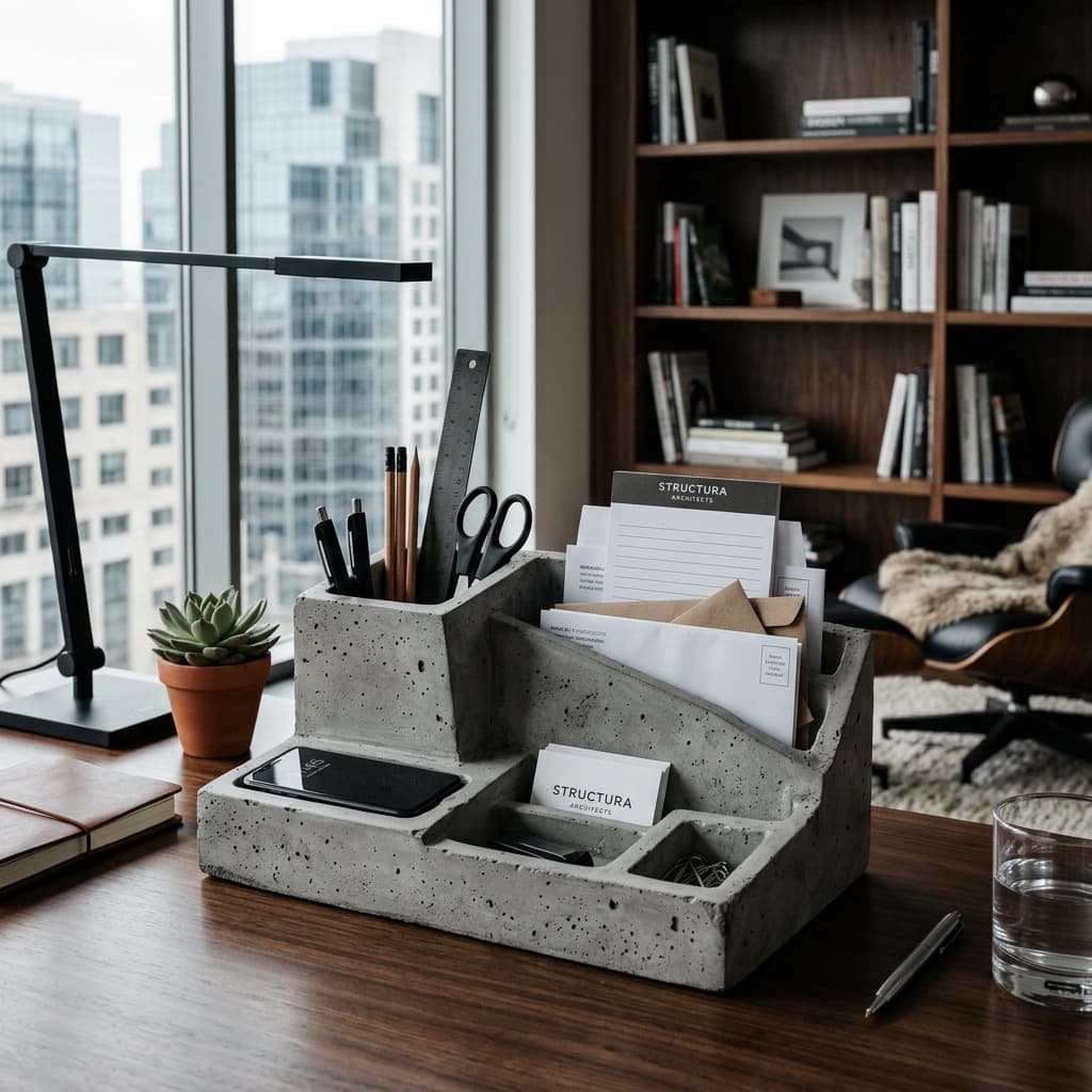 Fluted Desk Organizer (Batch of 15)
