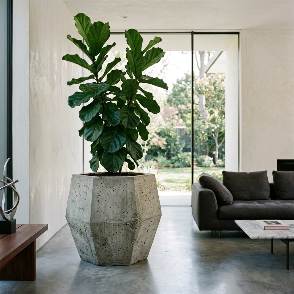 Raw Concrete Planter (Batch of 6)