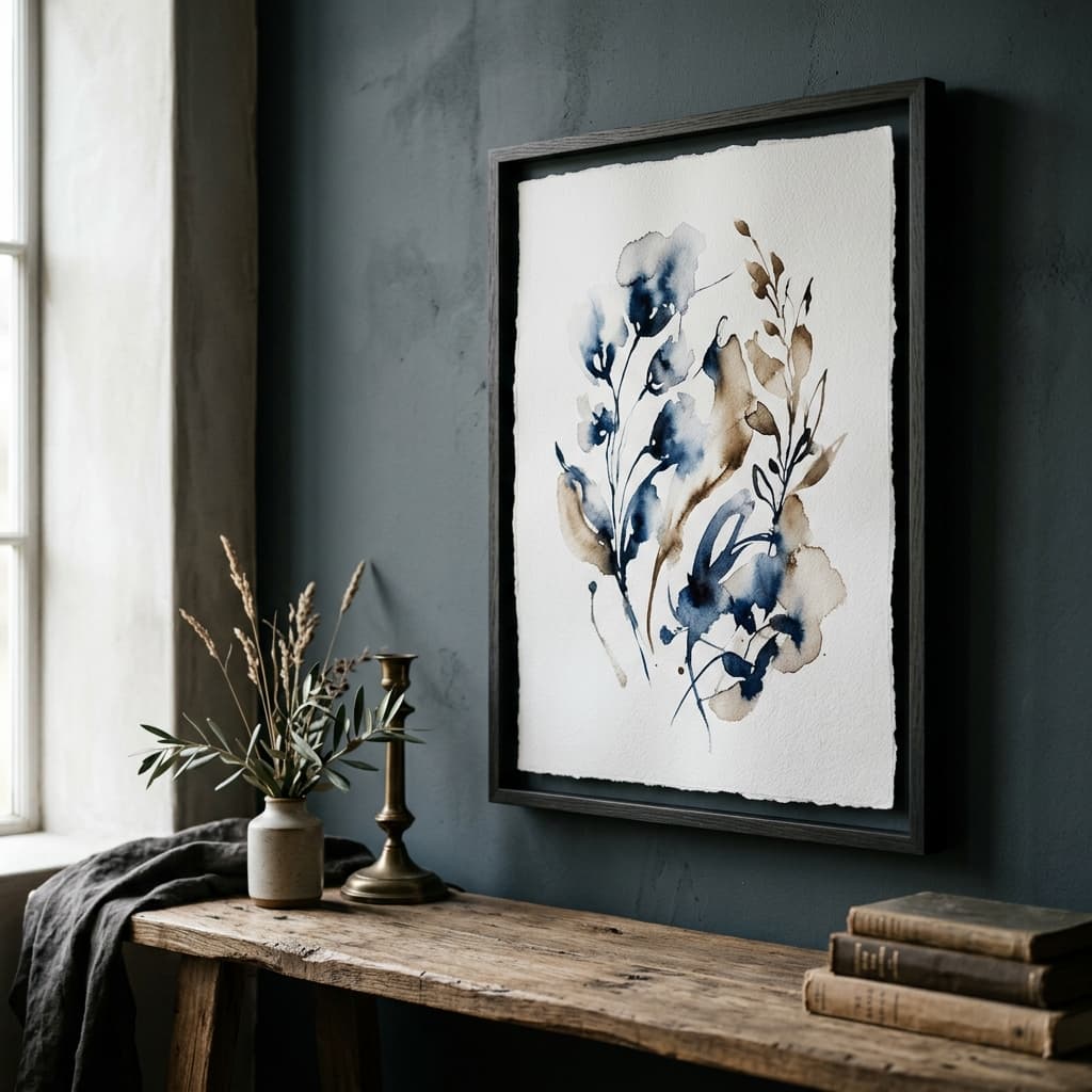 Watercolour or ink work