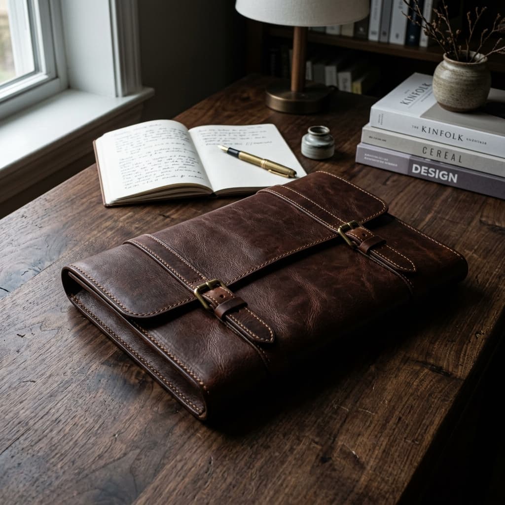 Leather document case