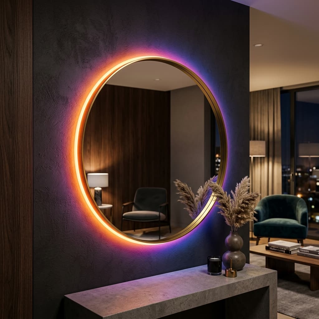 Halo-Lit Wall Mirror (Batch of 5)
