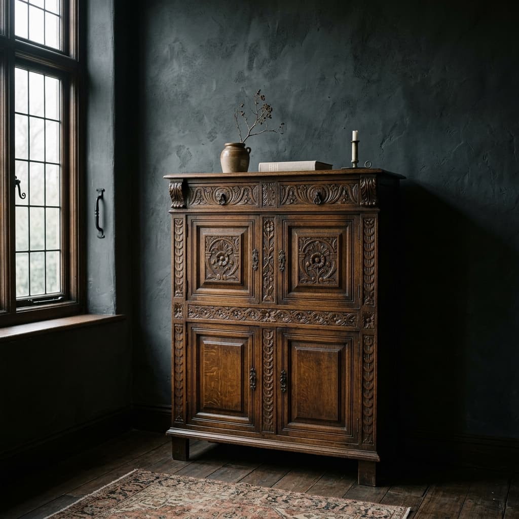 Antique cabinet repair